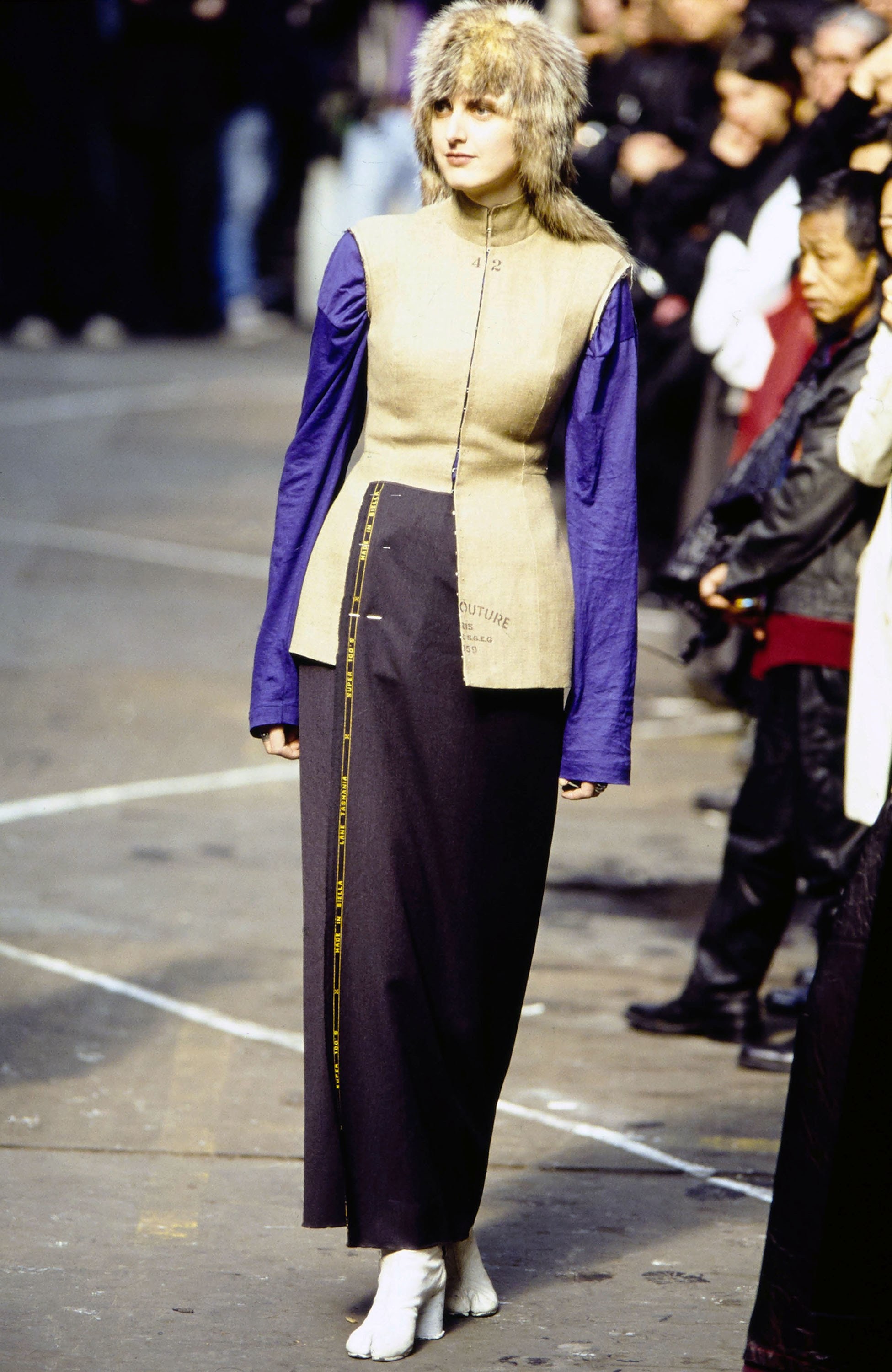 Black Wool Wrap Skirt, Maison Martin Margiela 1997 Runway, Biella