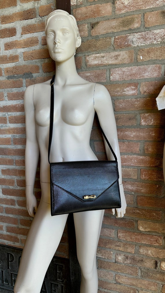 GUCCI vintage handbag, front flap purse, cross bo… - image 2