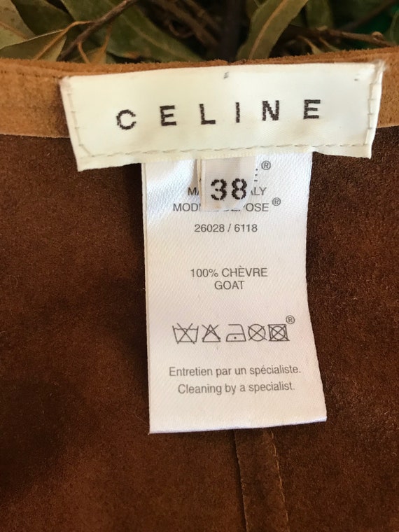 backless Celine leather dress, mint condition, 90… - image 10