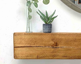 Rustieke houten zwevende schouw: handgemaakt duurzaam hout
