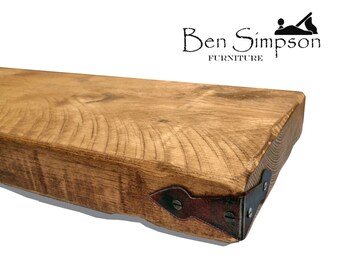 Estantes flotantes rústico Estante de madera grueso Repisa | Etsy