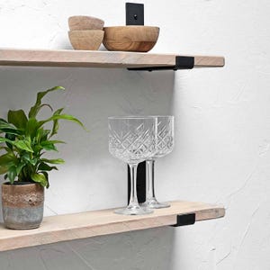 Rustic Shelves: Handcrafted Industrial Metal Bracket, Shabby Chic Finish