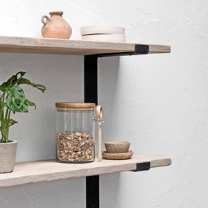 Rustic Shelves Handcrafted With Industrial Metal Shelf Brackets in a Shabby Chic Finish | 2.5cm Thickness | Ben Simpson Furniture