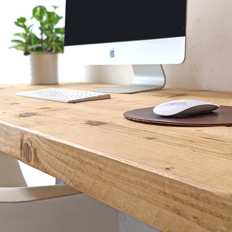 Office Desk Handcrafted Using Rustic Solid Wood Aframe Etsy UK