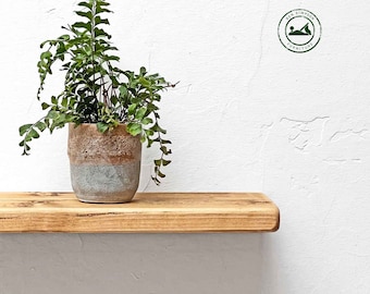 Wooden Rustic Floating Shelves Handcrafted Using Sustainable Solid Wood | 15cm Depth x 2.5cm Thickness | Ben Simpson Furniture