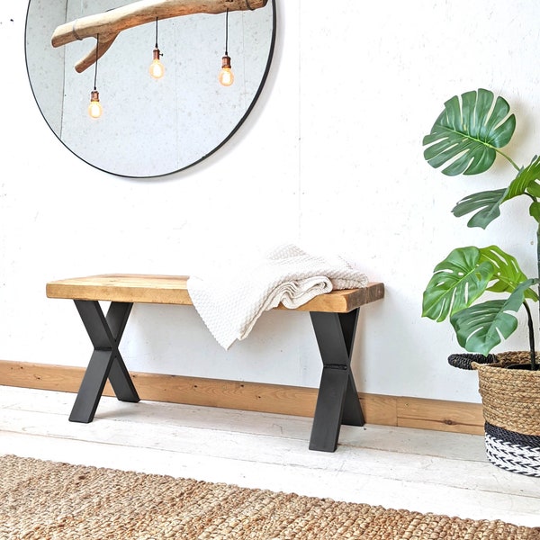 Wooden Bench Handcrafted Using Sustainable Solid Wood | A-Frame | Ben Simpson Furniture