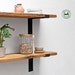 Rustic Shelves Handcrafted Using Solid Wood & Industrial Metal Shelf Brackets | 22cm Depth x 2.5cm Thickness | Ben Simpson Furniture 
