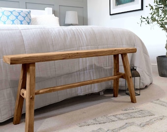 Reclaimed Wooden Bench - Rustic Driftwood Timber |  Ben Simpson Furniture