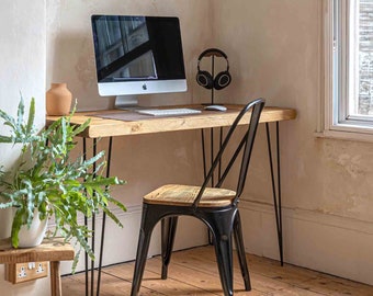 Wooden Desk Handcrafted Using Rustic Solid Wood | Home Office | Ben Simpson Furniture