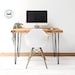 Office Desk Handcrafted Using Rustic Solid Wood | Hairpin Leg | Ben Simpson Furniture 