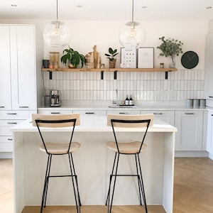 Rustic Wooden Shelves Handcrafted Bespoke Shelf | 22cm Depth | Ben Simpson Furniture