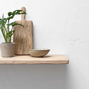 Wooden Rustic Floating Shelves Handcrafted Using Sustainable Solid Wood in a Shabby Chic Finish | 2.5cm Thickness | Ben Simpson Furniture