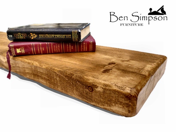 Schwimmende Regale Regal Kaminsims rustikale klobigen Holz