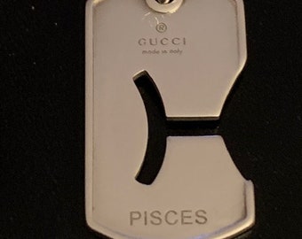 Gucci sterling silver zodiac hanger
