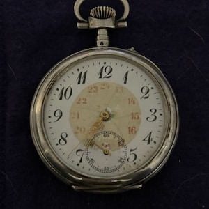 Antique silver pocket watch
