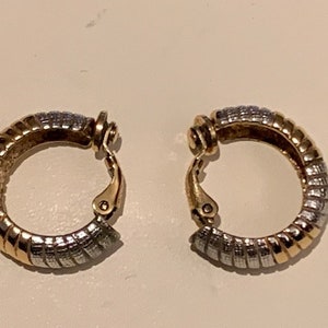Vintage &#39;Givenchy&#39; zweifarbige Ohrclips