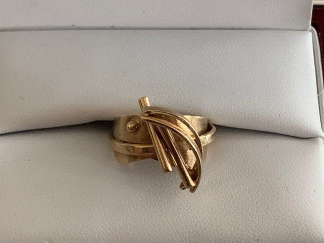 Anneke Schat Unique 14k Gold Ring From the Telivisier Collection - Etsy
