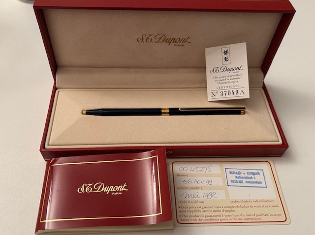 S.T. Dupont PARIS デュポン　ボールペン　LAQUE CHINE S.T.Dupont PARIS ballpoint pen LAQUE DE CHINE Blue Gradient