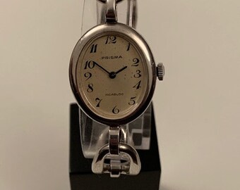 solid silver watch womens