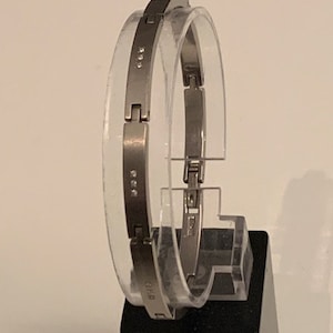 Boccia titanium and diamonds bracelet