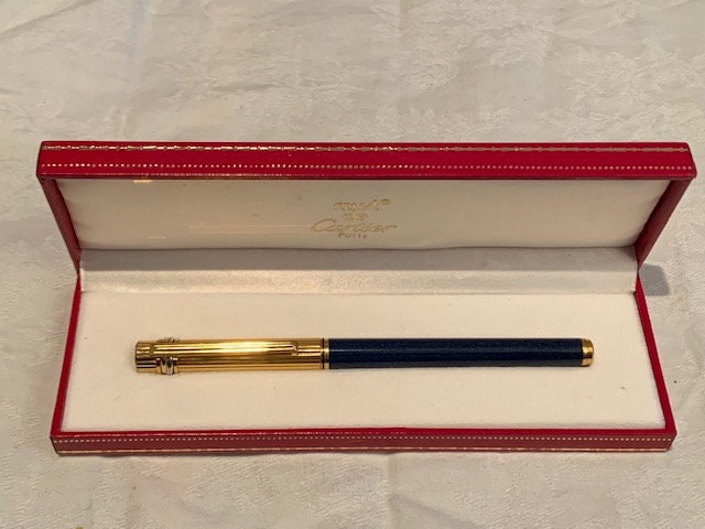 Le Must De Cartier Trinity Blue Royale Lacquer Fountain Pen - Etsy