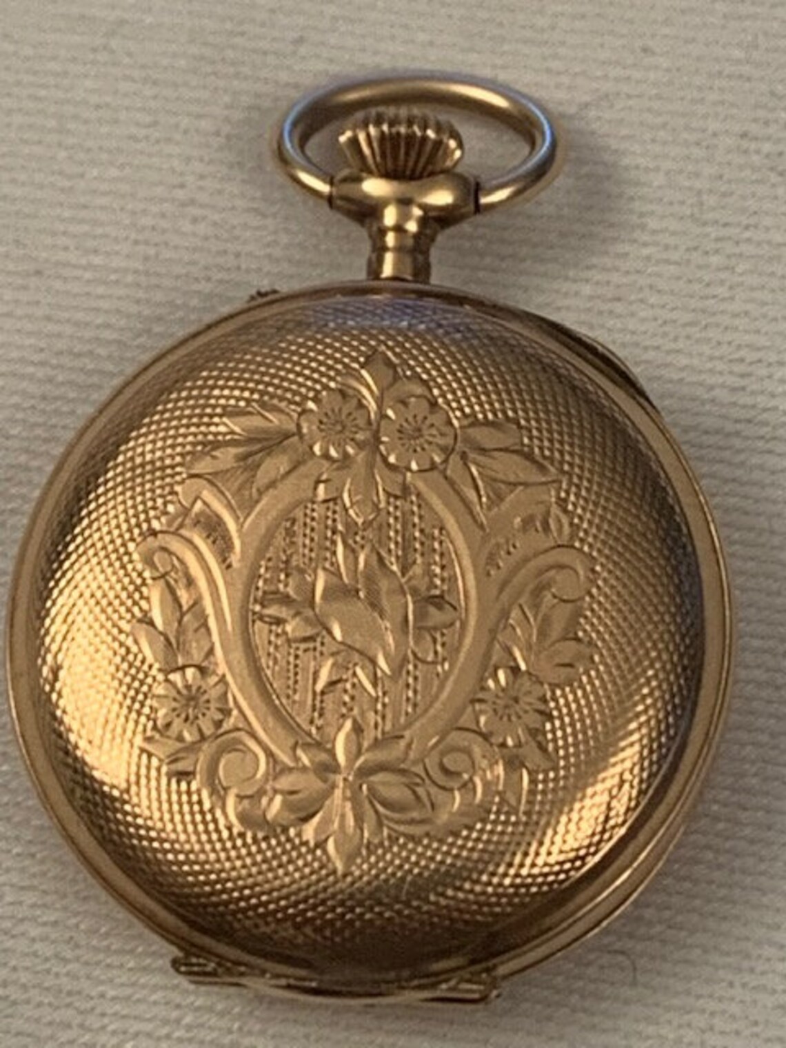 Antique solid gold full hunter pocket watch Etsy