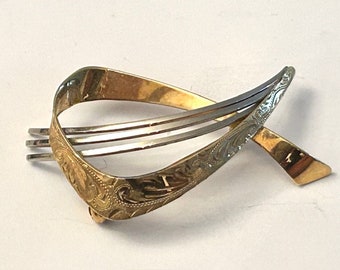 Theodor Klotz Brosche aus 14-karätigem Gold