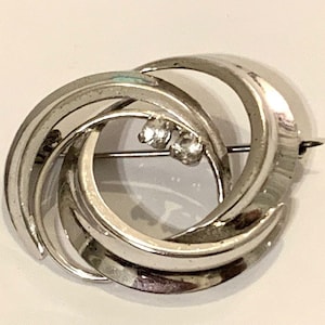 Broche vintage TEKA en plata de ley