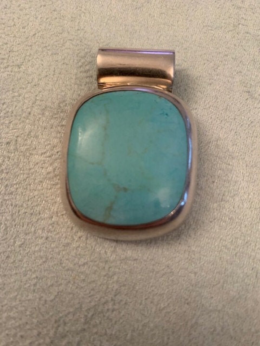 Navajo Indianerschmuck Kettenanhänger Aus Sterlin Silber