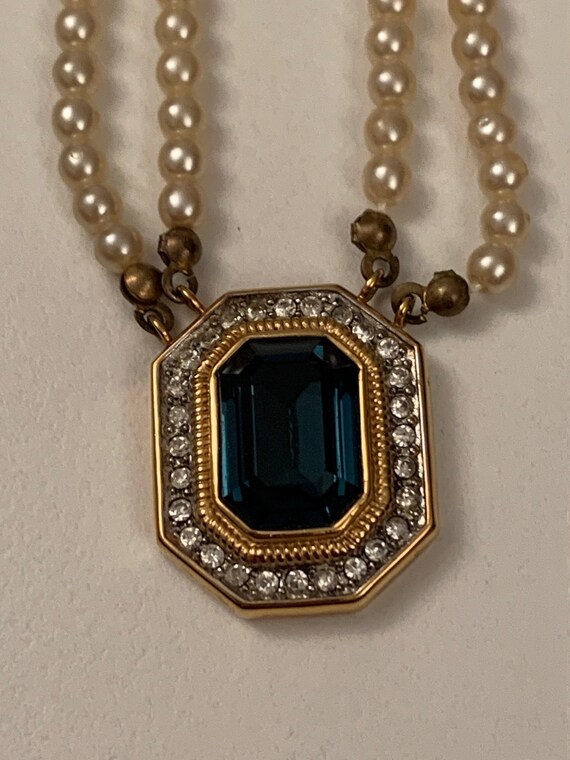 Collier Vintage Lanvin En Cristal Argenté - Style Bohème, Occasion, Bijou De Créateur