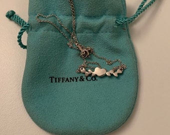 T&co. 925 Paloma Picasso Olive Leaf Heart Pendant Necklace