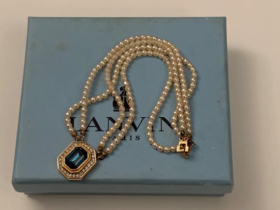 Lanvin outlet pearl necklace