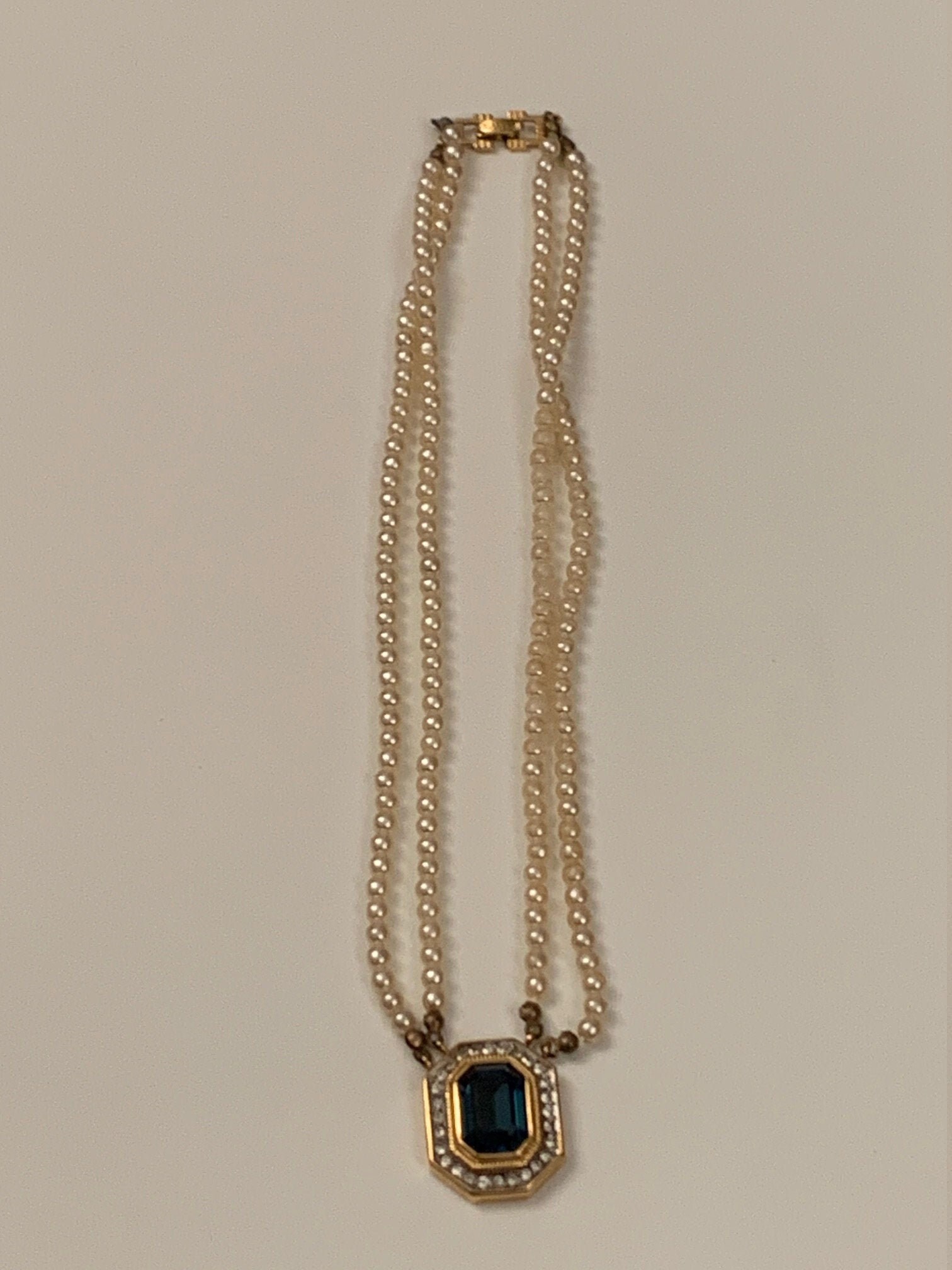 Lanvin/Pearl＆bijoux necklace/France Lanvin/Pearl＆bijoux necklace/France LANVIN-VINTAGE FAUX