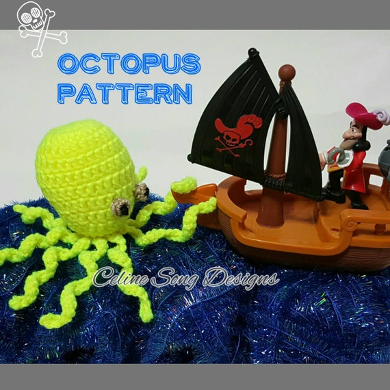 Octopus Crochet Pattern Diy Pdf Simple Octopus Etsy