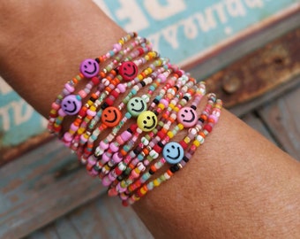 Armband Set - 2-teilig - zart - bunt - Toho Beads - Farbwahl