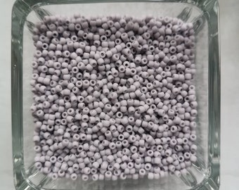 Toho - Seed Beads 11/0 GLASPERLEN Opaque - Frosted gray - matt grau