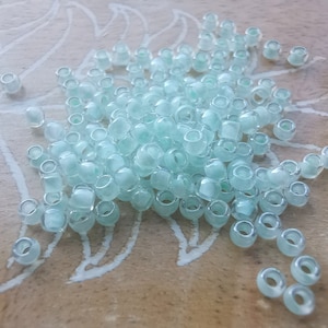 Toho - Seed Beads 8/0 GLASPERLEN - crystal / aqua - lined