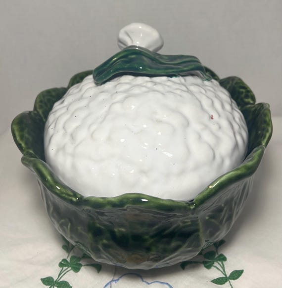 Portugal Soupe à soupe de chou-fleur en céramique avec couvercle