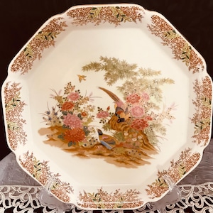 Collectable Japanese Peacock Plate