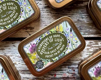 Pocket Tin Tiny Truths - 12 Cards, Scripture Christian Prayer Hope Gift True Cotton