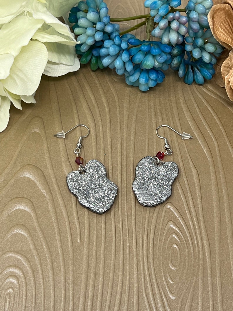 KC Wolf & Chiefs Inspired Earrings, Kansas City, Jewelry and