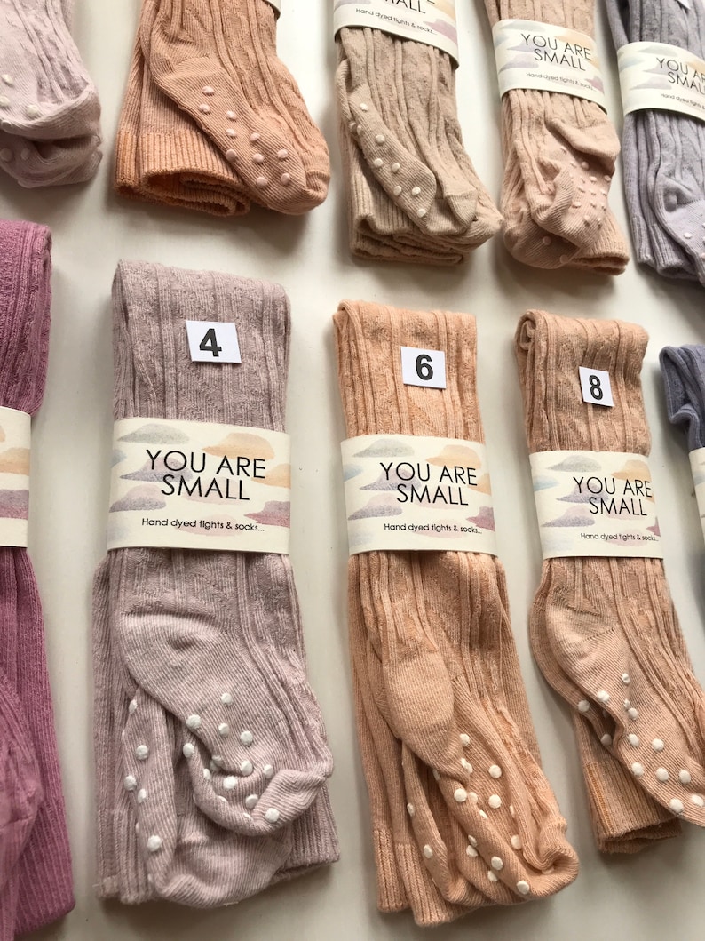 1218 MONTHS HAND DYED baby tights in a range of beautuiful Etsy