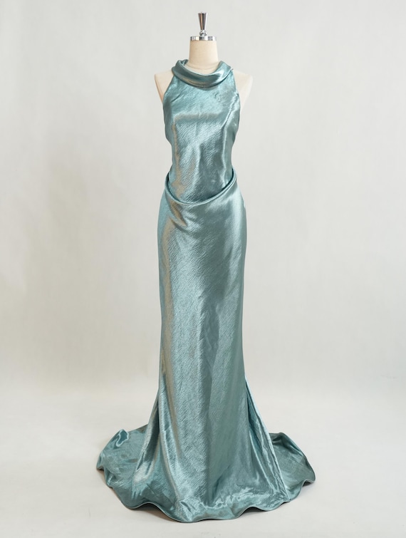 plain evening dress Simple Elegant Sleeveless Long Evening Dress main image 1