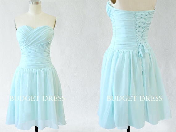sweetheart chiffon bridesmaid dress