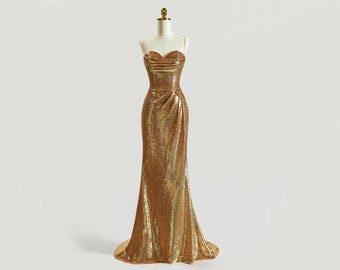 green emerald velvet dress Gold Velvet One-Shoulder Gown – Evening Dress 048 – VALDRIN SAHITI main image 0