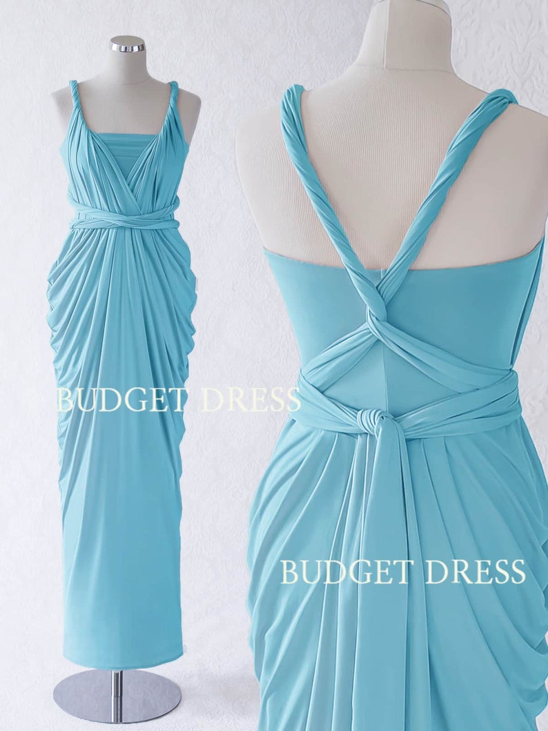 Sky Blue Multiway Bridesmaids Dresses Infinity Greek Prom - Etsy