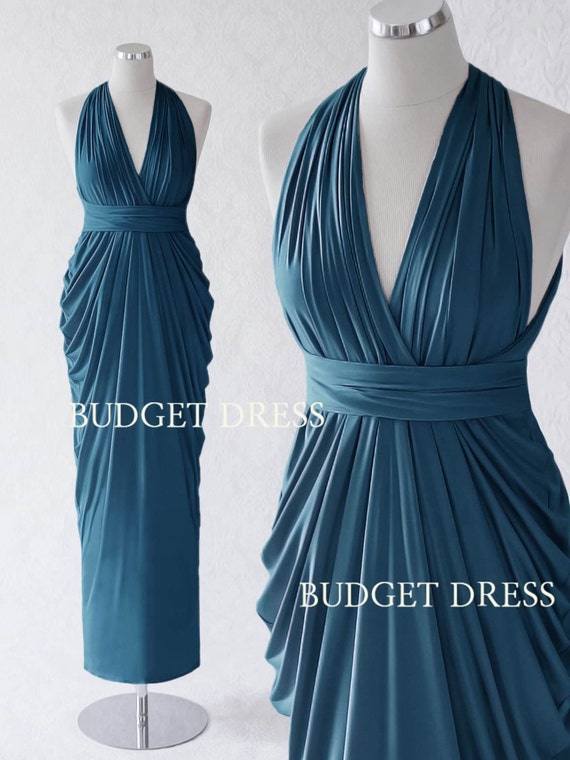 ocean blue bridesmaid dresses