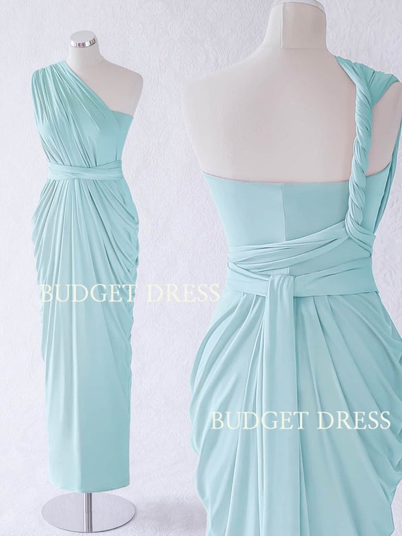 light blue infinity dress