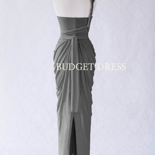 charcoal grey infinity dress Charcoal Gray LONG Floor Length Ball Gown Maxi Infinity Dress Convertible Formal Multiway Wrap Dress Bridesmaid Dress Evening Dress Wedding