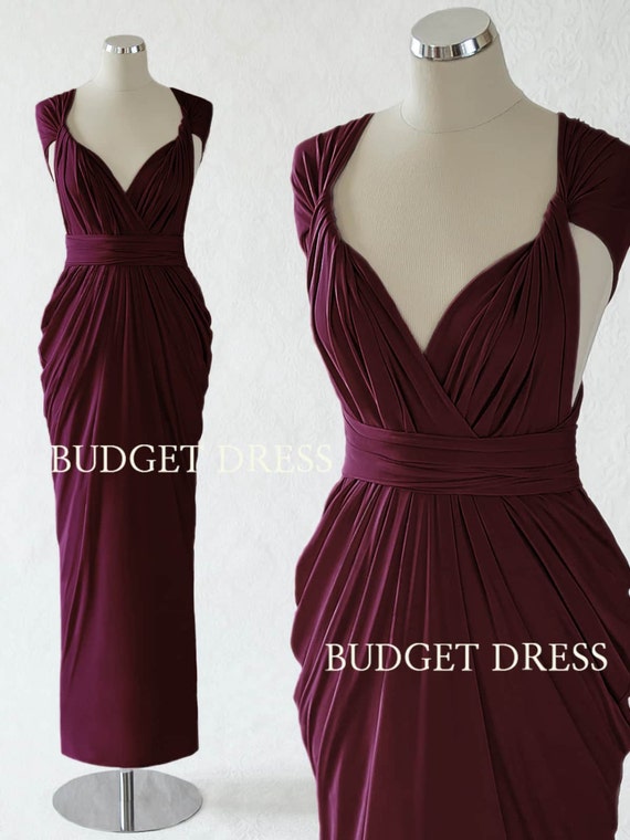 burgundy summer bridesmaid dresses